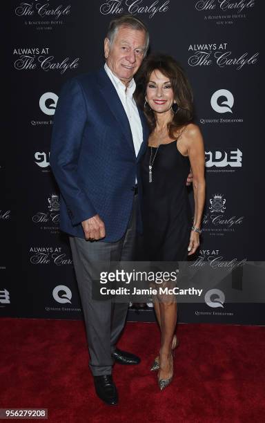 Helmut Huber and Susan Lucci attend the 'Always At The Carlyle' Premiere Presented By Moet & Chandon on May 8, 2018 at the Carlyle Hotel in New York...