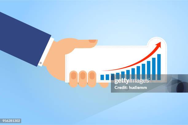 vektorhaltebalkendiagrammmuster (geschäftskonzept) - bar graph vector stock-grafiken, -clipart, -cartoons und -symbole