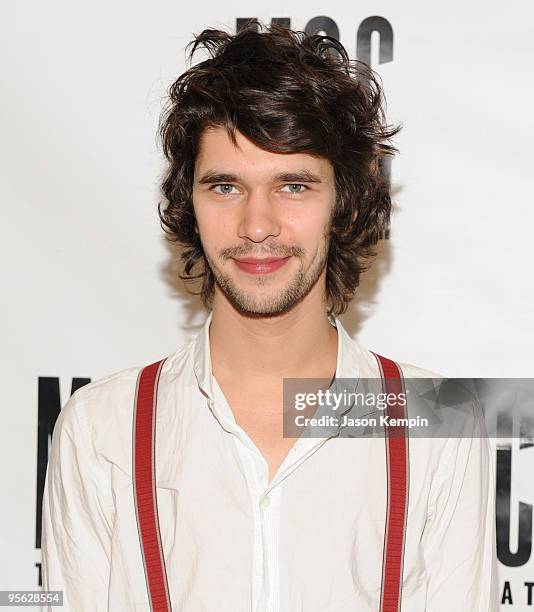 Actor Ben Whishaw attends a meet and greet with the cast of "The Pride" at the Manhattan Theatre Club Rehearsal Studios on January 7, 2010 in New...