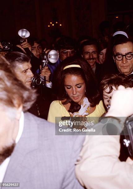 Elizabeth Taylor, Richard Burton, and Aaron Frosh