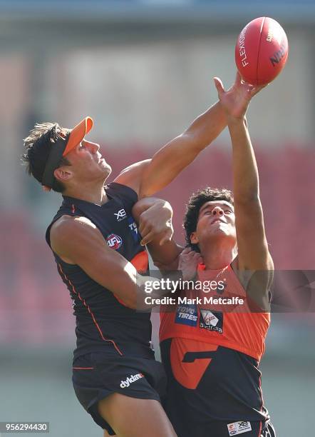 Paul Ahem of the Giants in action during a Greater Western Sydney Giants AFL training session at Spotless Stadium on May 9, 2018 in Sydney, Australia.