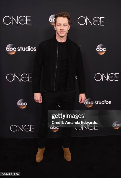 Actor Josh Dallas arrives at the "Once Upon A Time" finale screening at The London West Hollywood at Beverly Hills on May 8, 2018 in West Hollywood,...