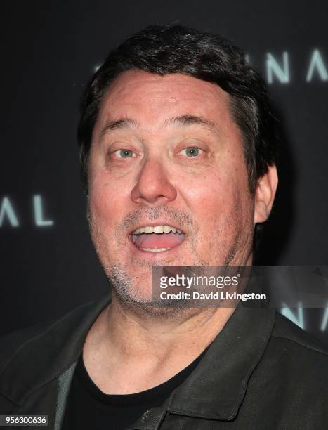 Actor Doug Benson attends the premiere of RLJE Films' "Terminal" at ArcLight Cinemas on May 8, 2018 in Hollywood, California.