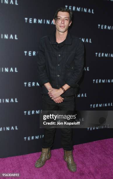 Benedict Samuel attends the premiere of RLJE Films' "Terminal" at ArcLight Cinemas on May 8, 2018 in Hollywood, California.