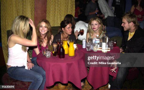 Lindsay Lohan, Nicky Hilton and Casey Johnson