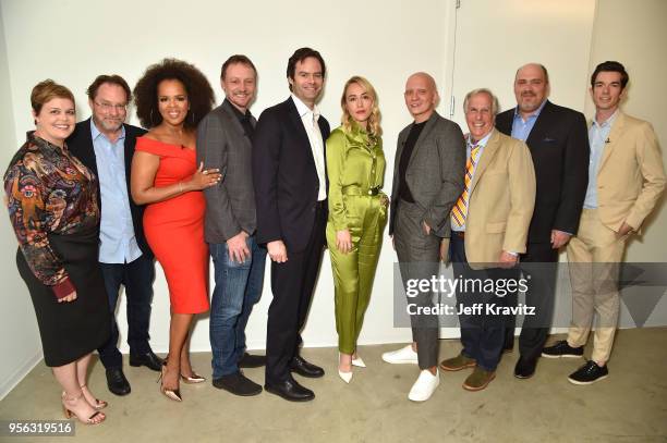 Amy Gravitt, EVP HBO Programming, actors Stephen Root, Paula Newsome, writer Alec Berg, actors Bill Hader, Sarah Goldberg, Anthony Carrigan, Henry...