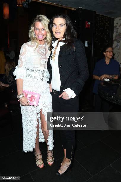 Mary Snow and Jennifer Creel attend the "Farenheit 451" New York premiere after party at Tao Downton on May 8, 2018 in New York, New York.