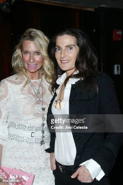 Mary Snow and Jennifer Creel attend the "Farenheit 451" New York premiere after party at Tao Downton on May 8, 2018 in New York, New York.