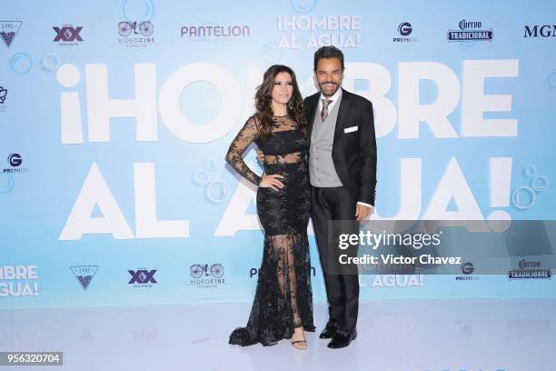 Alessandra Rosaldo and Eugenio Derbez attend the "Overboard " Mexico City premiere at Cinemex Antara on May 8, 2018 in Mexico City, Mexico.