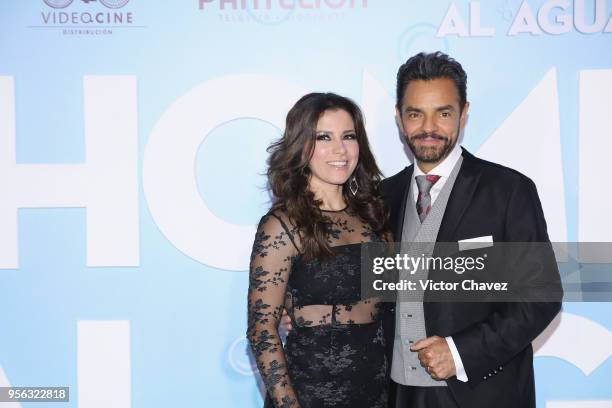 Alessandra Rosaldo and Eugenio Derbez attend the "Overboard " Mexico City premiere at Cinemex Antara on May 8, 2018 in Mexico City, Mexico.