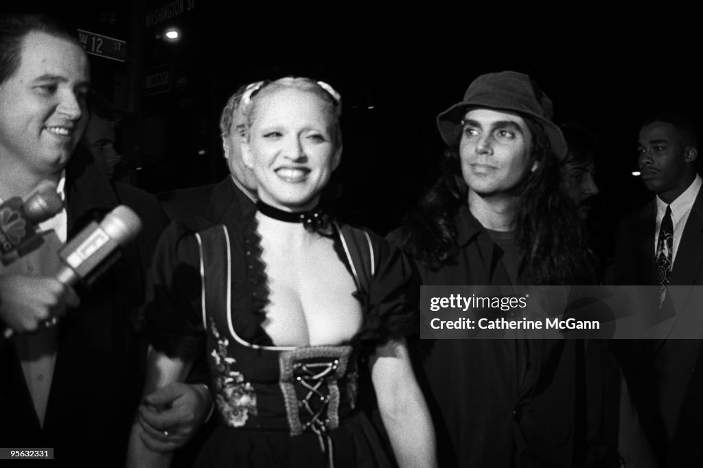 Madonna And Steven Meisel At Party for Sex Book