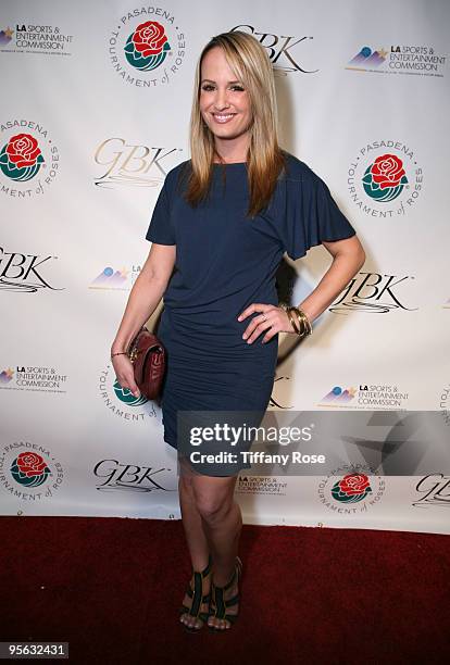 Personality Jenn Brown attends GBK's BCS National Championship Gift Lounge at the Pasadena Convention Center on January 6, 2010 in Pasadena,...