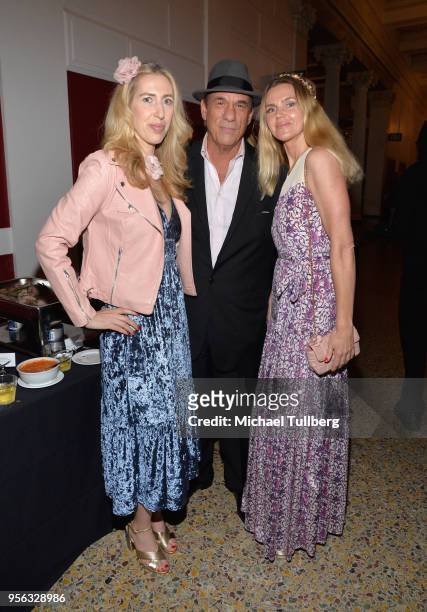 Joanna Garzilli, Robert Davi and Evgenia Lorcy attend BritWeek at The Getty Villa on May 8, 2018 in Pacific Palisades, California.