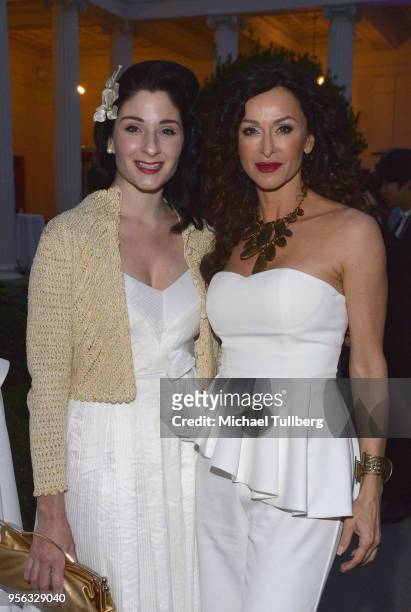 Cameron McCormick and Sofhia Milos attend BritWeek at The Getty Villa on May 8, 2018 in Pacific Palisades, California.