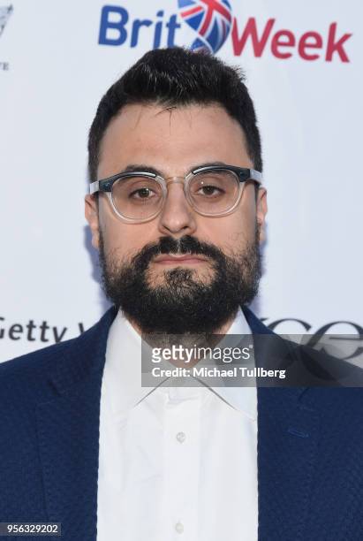 Poet Gabriele Tinti attends BritWeek at The Getty Villa on May 8, 2018 in Pacific Palisades, California.