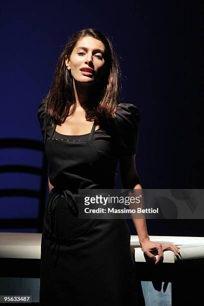 Actress Caterina Murino performs in "Dona Flor And Her The Two Husbands" at the Massimo Theatre on January 7 , 2010 in Cagliari , Italy.