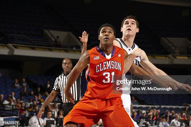 Classic: Clemson Devin Booker in action vs Butler Andrew Smith at Honda Center. Anaheim, CA CREDIT: John W. McDonough