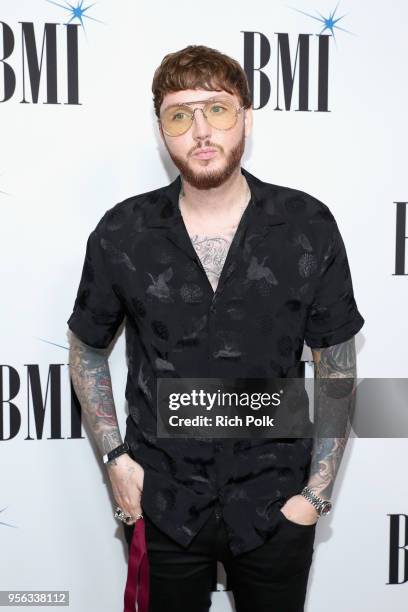 James Arthur attends 66th Annual BMI Pop Awards at Regent Beverly Wilshire Hotel on May 8, 2018 in Beverly Hills, California.