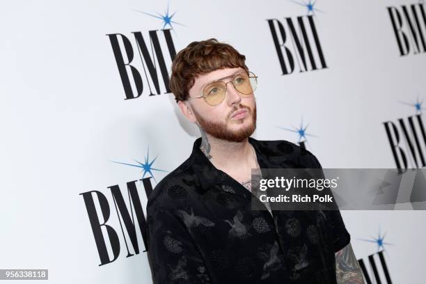 James Arthur attends 66th Annual BMI Pop Awards at Regent Beverly Wilshire Hotel on May 8, 2018 in Beverly Hills, California.