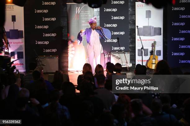 Singer/songwriter Priscilla Renea performs at the 'She Rocks" Showcase Presented by the Women's International Music Network during The 2018 ASCAP "I...