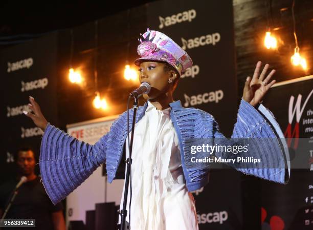 Singer/songwriter Priscilla Renea performs at the 'She Rocks" Showcase Presented by the Women's International Music Network during The 2018 ASCAP "I...