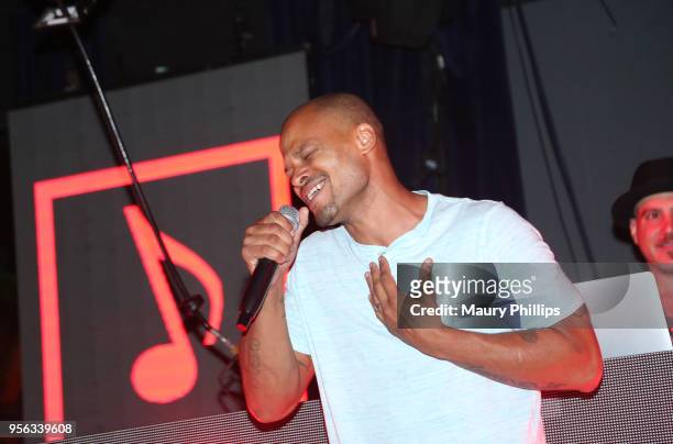 Producer Lomel performs onstage at the 'istandard Producer And Rapper Showcase' during The 2018 ASCAP "I Create Music" EXPO at Loews Hollywood Hotel...