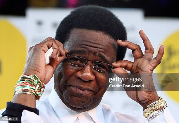 Singer Al Green looks on at the Festival First Night photo call at The Famous Spiegeltent on January 8, 2010 in Sydney, Australia.