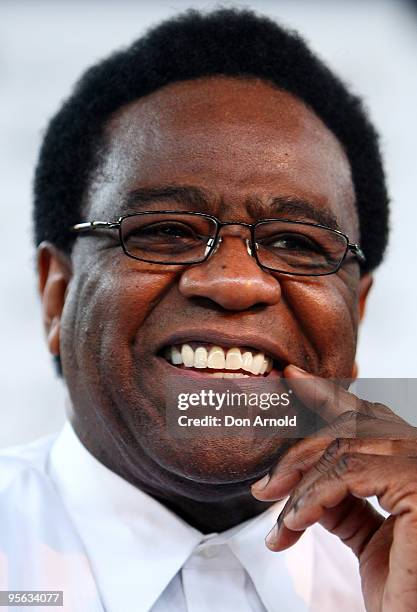 Singer Al Green smiles at the Festival First Night photo call at The Famous Spiegeltent on January 8, 2010 in Sydney, Australia.