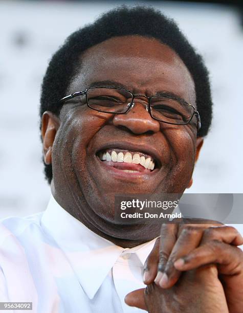 Singer Al Green smiles at the Festival First Night photo call at The Famous Spiegeltent on January 8, 2010 in Sydney, Australia.