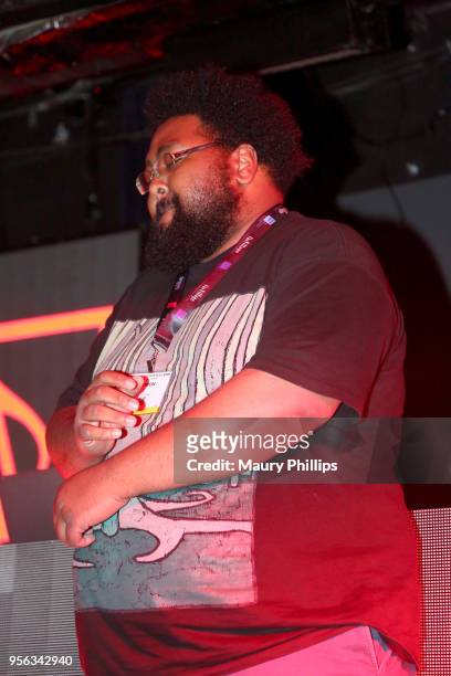 Producer Centipede performs onstage at the 'istandard Producer And Rapper Showcase' during The 2018 ASCAP "I Create Music" EXPO at Loews Hollywood...