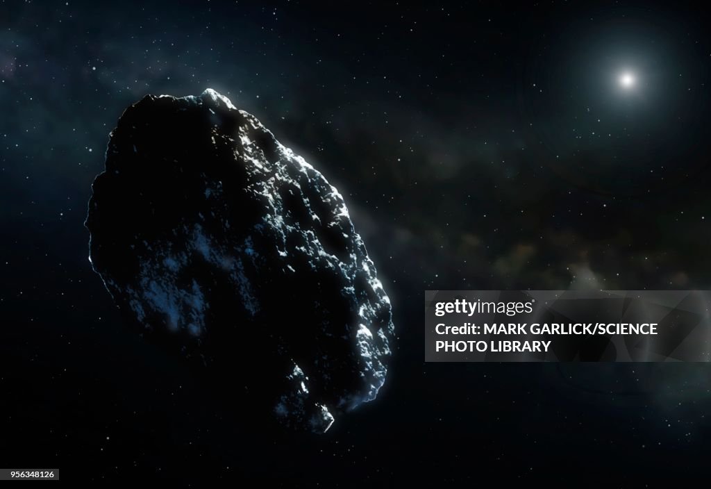 Illustration of an asteroid