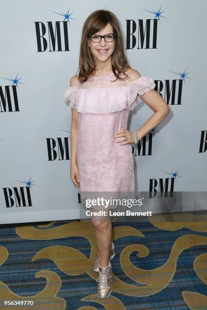 Actress Lisa Loeb attends the 66th Annual BMI Pop Awards - Arrivals at the Beverly Wilshire Four Seasons Hotel on May 8, 2018 in Beverly Hills,...