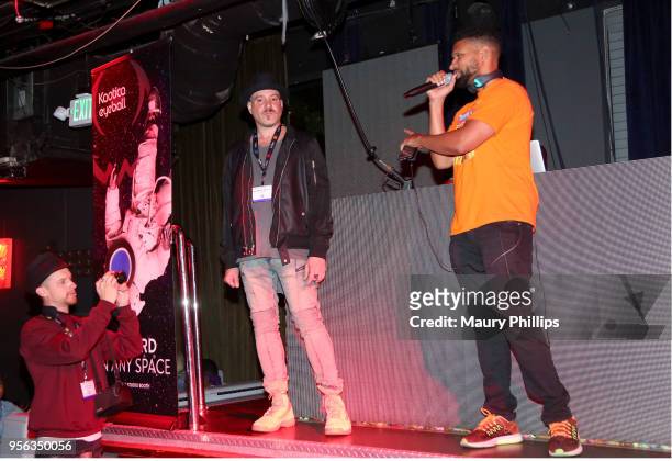 Don Gerard Di Napoli Jr. And Producer Bosco performs onstage during the 'istandard Producer And Rapper Showcase' at The 2018 ASCAP "I Create Music"...