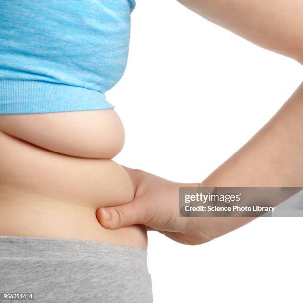 overweight woman with hand on hip - fat hips stock pictures, royalty-free photos & images