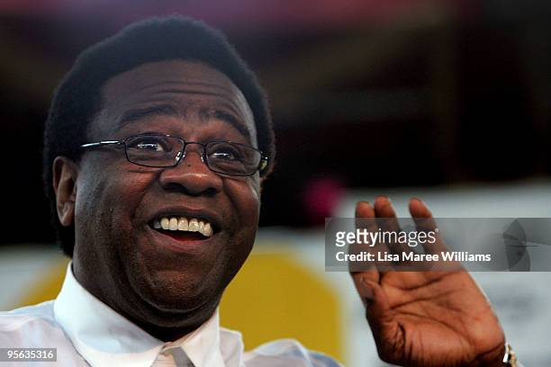 American soul singer Al Green attends a press conference at The Famous Spiegeltent on January 8, 2010 in Sydney, Australia.