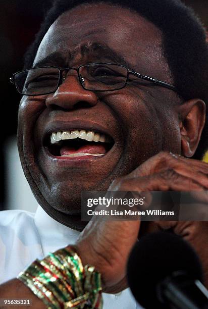 American soul singer Al Green attends a press conference at The Famous Spiegeltent on January 8, 2010 in Sydney, Australia.