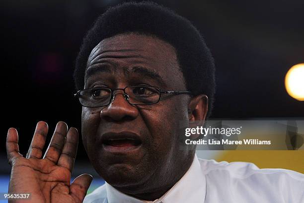 American soul singer Al Green attends a press conference at The Famous Spiegeltent on January 8, 2010 in Sydney, Australia.