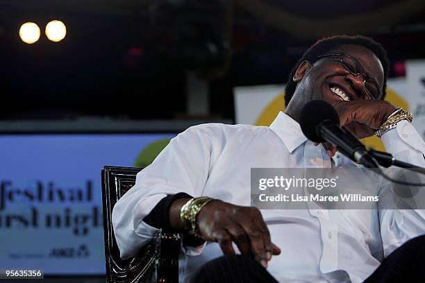 American soul singer Al Green attends a press conference at The Famous Spiegeltent on January 8, 2010 in Sydney, Australia.