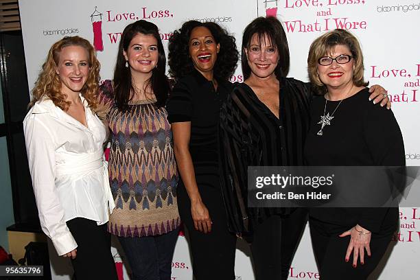 Actresses Katie Finneran, Casey Wilson, Tracee Ellis Ross, Michele Lee and Debra Monk attend a party to welcome the newest cast members to "Love,...