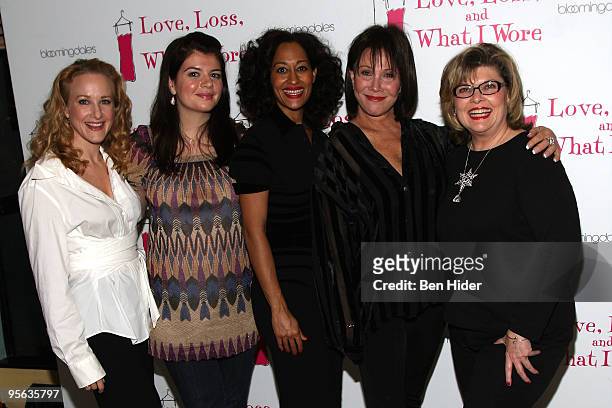 Actresses Katie Finneran, Casey Wilson, Tracee Ellis Ross, Michele Lee and Debra Monk attend a party to welcome the newest cast members to "Love,...