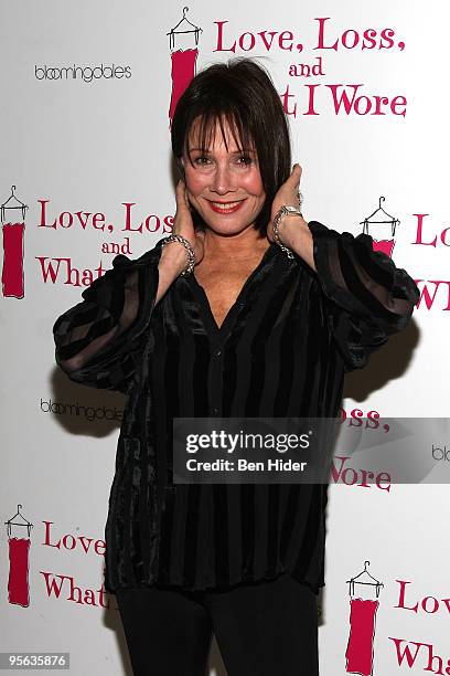 Actress Michele Lee attends a party to welcome the newest cast members to "Love, Loss, And What I Wore" at Marseille on January 7, 2010 in New York...