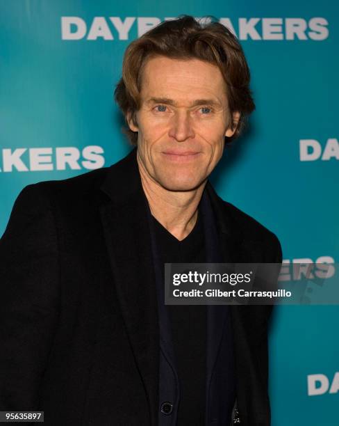 Actor Willem Dafoe attends the premiere of "Daybreakers" at the SVA Theater on January 7, 2010 in New York City.