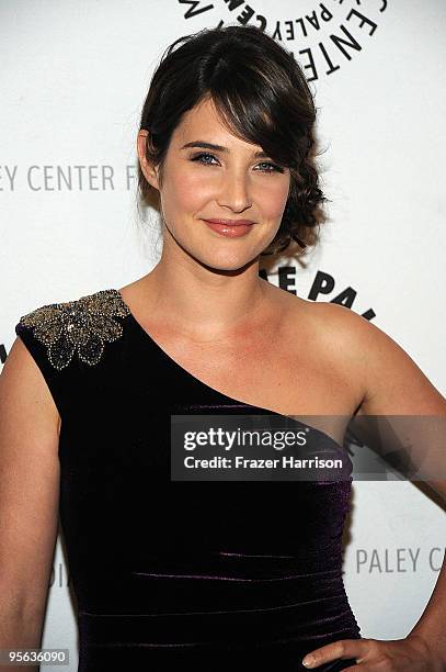 Actress Cobie Smulders arrives at the Paley Center For Media Celebrates "How I Met Your Mother" 100th Episode on January 7, 2010 in Beverly Hills,...