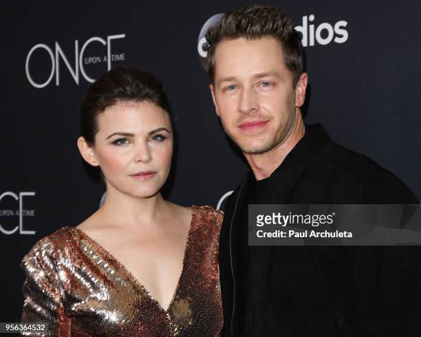 Actors Ginnifer Goodwin and Josh Dallas attend the "Once Upon A Time" finale screening at The London West Hollywood at Beverly Hills on May 8, 2018...