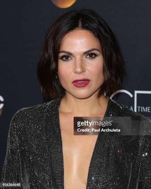 Acteess Lana Parrilla attends the "Once Upon A Time" finale screening at The London West Hollywood at Beverly Hills on May 8, 2018 in West Hollywood,...