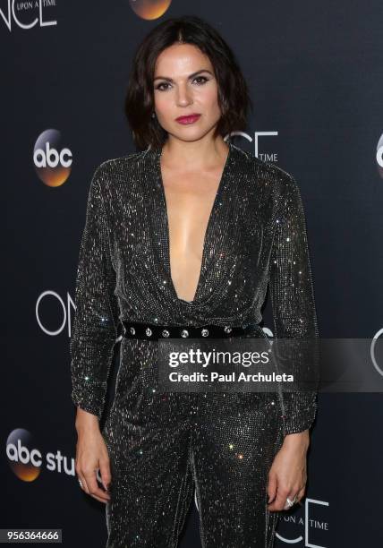 Acteess Lana Parrilla attends the "Once Upon A Time" finale screening at The London West Hollywood at Beverly Hills on May 8, 2018 in West Hollywood,...