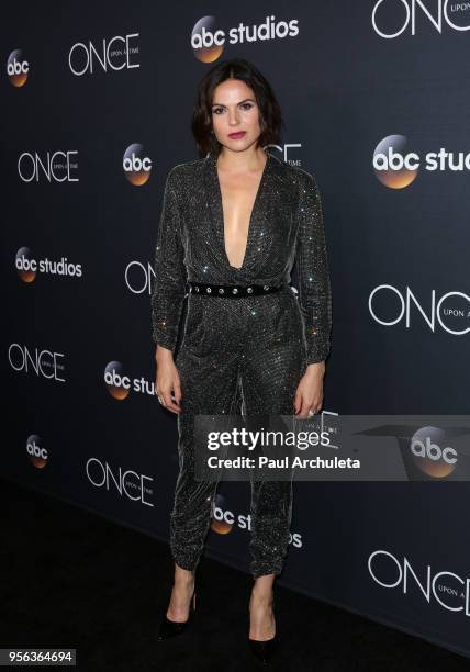 Acteess Lana Parrilla attends the "Once Upon A Time" finale screening at The London West Hollywood at Beverly Hills on May 8, 2018 in West Hollywood,...