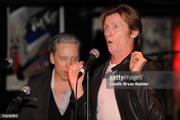 Actor Denis Leary performs onstage at the Road Recovery Benefit at the John Varvatos Bowery NYC store on January 7, 2010 in New York City.