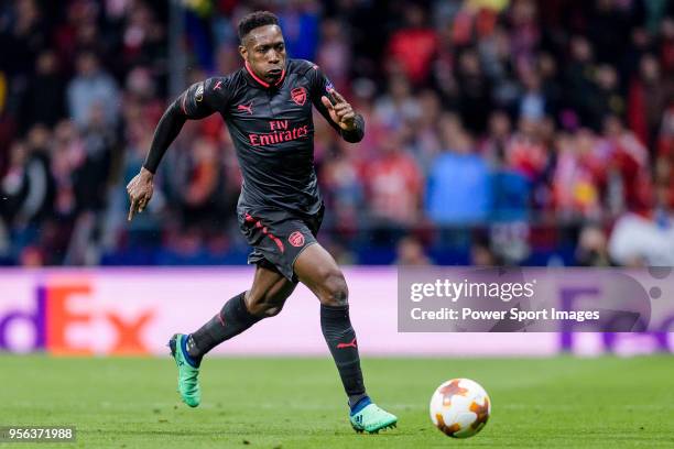 Danny Welbeck of Arsenal FC in action during the UEFA Europa League 2017-18 semi-finals match between Atletico de Madrid and Arsenal FC at Wanda...