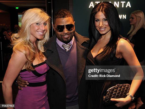 Julie Fillmore Recording Artist Musiq Soulchild and Amy Eslami , attend the Georgia GRAMMY Nominee Reception at the W Hotel Downtown on January 7,...